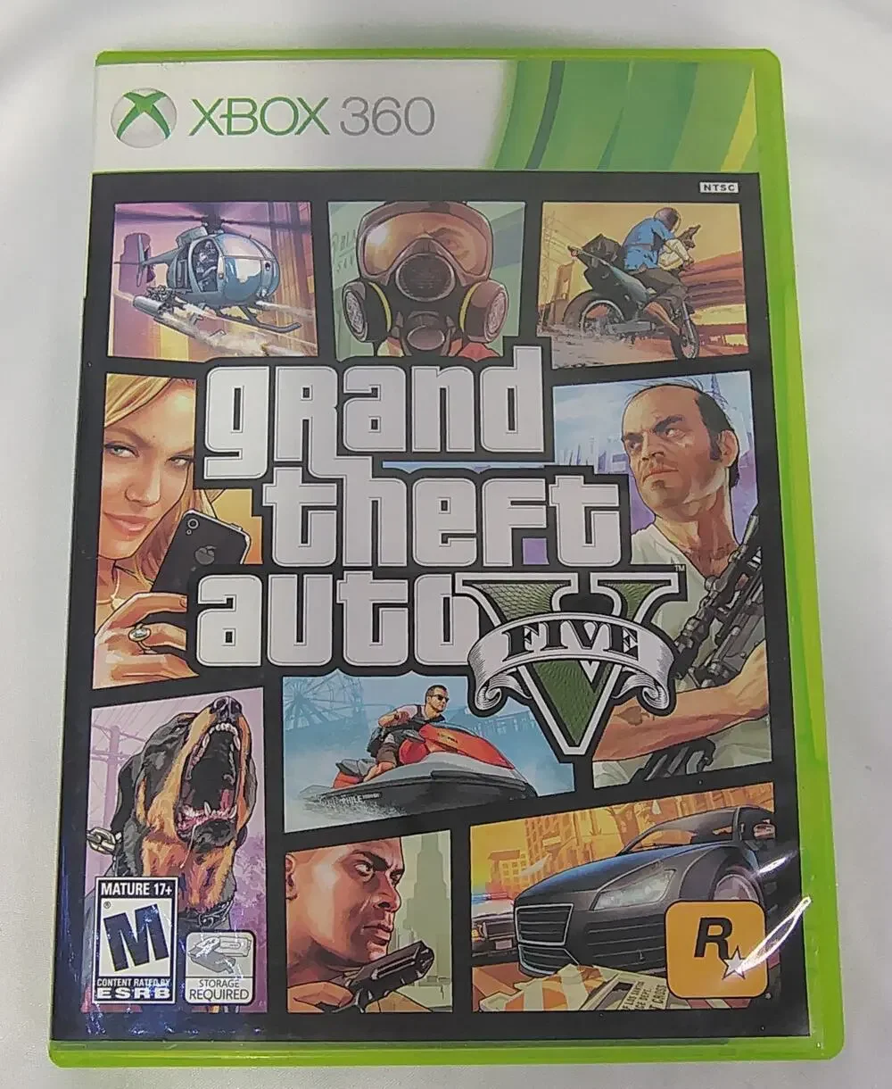 Grand Theft Auto 5 V (Xbox 360, 2013) Complete Map + Manual - Tested & Working